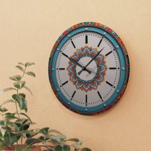 Bohemian Mandala Art Wall Clock