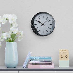 Modern minimalist abstract wave wall clock