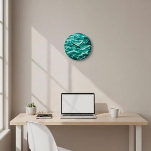 Wave Art Wall Clock