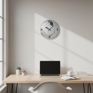 Minimalist Abstract Line Art Wall Clock