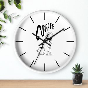 Minimalist Coffee Lover Wall Clock